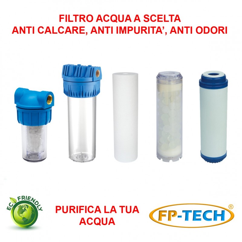 FILTRO ACQUA CARTUCCIA Anticalcare Polifosfati Sale Odori Carboni E  Impurita' EUR 18,99 - PicClick IT