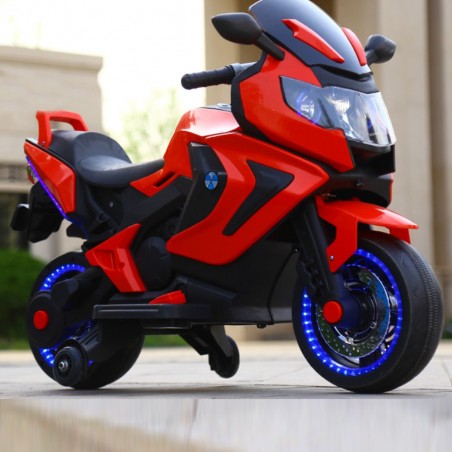 Moto Elettrica per Bambini 2 Racing Red con Casco FEBER - 800008171.00000000