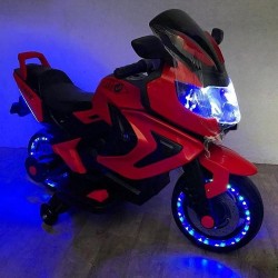 Moto Elettrica per Bambini 2 Racing Red con Casco FEBER