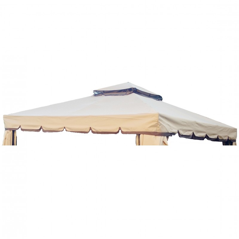 Telo tetto Bianco 3X3 impermeabile per ricambio gazebo